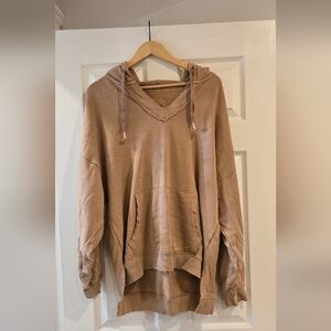 Aerie Women's Tan Hoodie Sweater